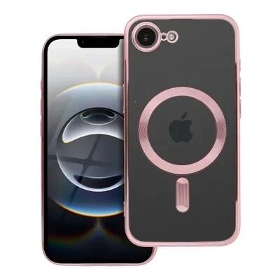 Coque CRYSTAL EDGE MAG iPhone 16e Rose-Or