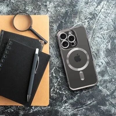 Coque CRYSTAL EDGE MAG iPhone 17 Pro Gris