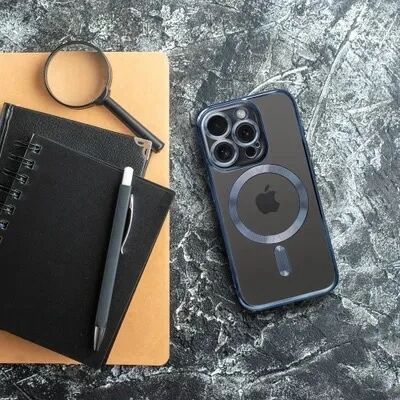 Coque CRYSTAL EDGE MAG Samsung Galaxy A37 5G (A376) Bleu