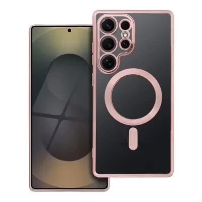 Coque CRYSTAL EDGE MAG Samsung Galaxy S25 Ultra (S938) Rose-Or