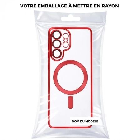 Coque CRYSTAL EDGE MAG Samsung Galaxy S25 Ultra (S938) rouge