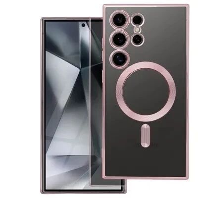 Coque CRYSTAL EDGE MAG Samsung Galaxy S26 Ultra (S948) Rose-Or