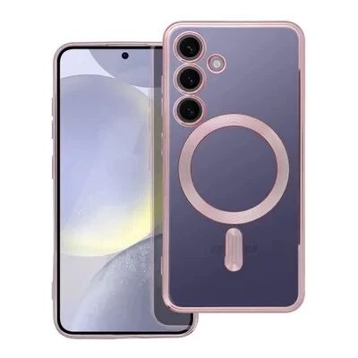 Coque CRYSTAL EDGE MAG Samsung S24 5G (S921) or rose