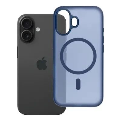 Coque HYBRID ELITE MAG  iPhone 16 Bleu marine