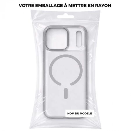 Coque HYBRID ELITE MAG  iPhone 16 Pro Max Gris