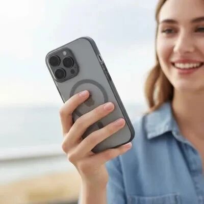 Coque HYBRID ELITE MAG  iPhone 17 Gris