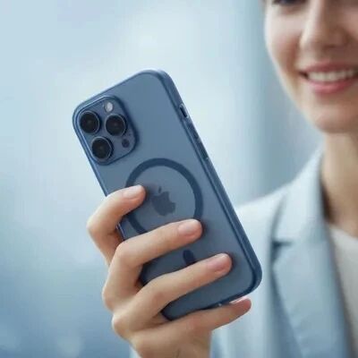 Coque HYBRID ELITE MAG  iPhone 17 Pro Max Bleu marine