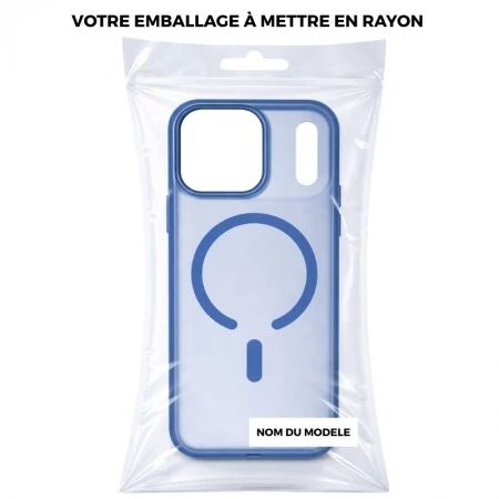 Coque HYBRID ELITE MAG  iPhone 17 Pro Max Bleu marine