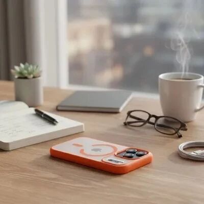 Coque HYBRID ELITE MAG  iPhone 17 Pro Orange