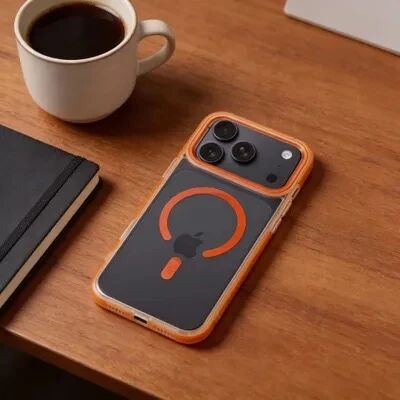 Coque HYBRID FRAME MAG iPhone 17 Orange