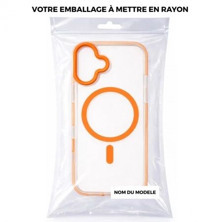 Coque HYBRID FRAME MAG iPhone 17 Orange