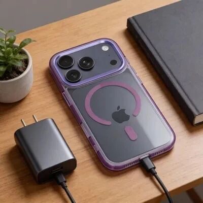 Coque HYBRID FRAME MAG iPhone 17 Violet