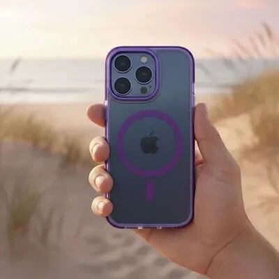 Coque HYBRID FRAME MAG iPhone 17 Violet