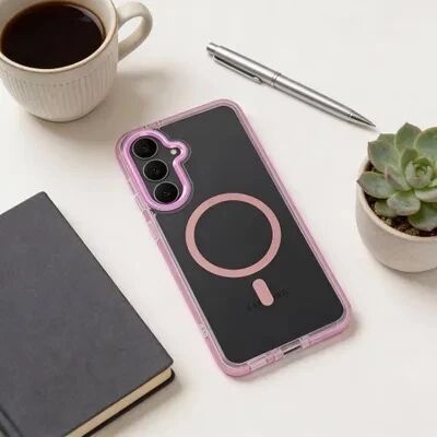 Coque HYBRID FRAME MAG Samsung Galaxy A56 5G (A566) Rose