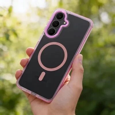 Coque HYBRID FRAME MAG Samsung Galaxy S26 Plus (S947) Rose