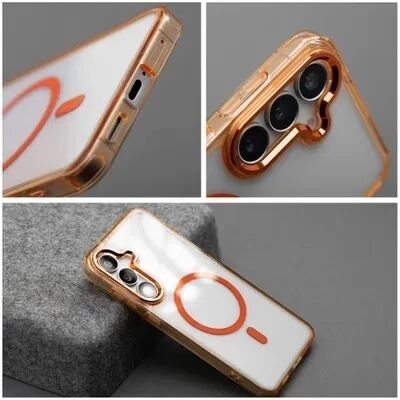 Coque HYBRID FRAME MAG Xiaomi Redmi 15 orange