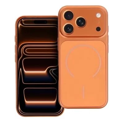 Coque LUXE TEXTURE MAG iPhone 16 Pro Max orange