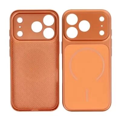 Coque LUXE TEXTURE MAG iPhone 17 Air orange
