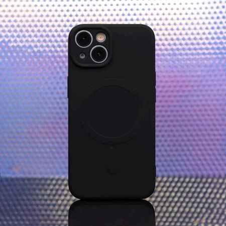 Coque PURE COLOR MAG iPhone 13 Noir