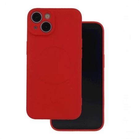 Coque PURE COLOR MAG iPhone 15 rouge