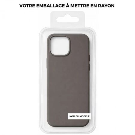 Coque PURE COLOR Pro iPhone 15 Plus gris