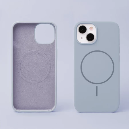 Coque THIN TOUCH MAG iPhone 15 Bleu ciel