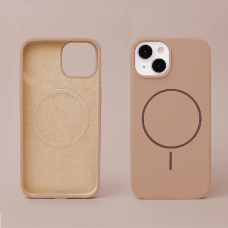 Coque THIN TOUCH MAG iPhone 16 Plus Marron