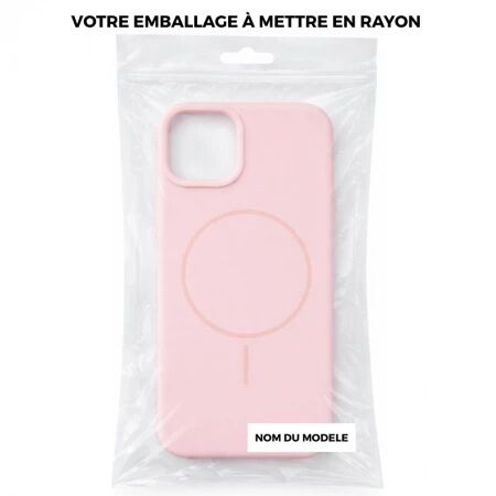 Coque THIN TOUCH MAG iPhone 16e Rose