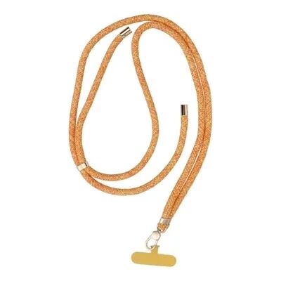 Cordon universel 8mm en nylon 165 cm (boucle poignet 82,5 cm) orange