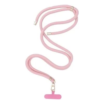 Cordon universel 8mm en nylon 165 cm (boucle poignet 82,5 cm) rose