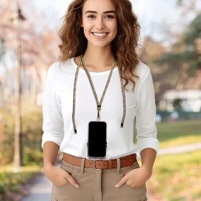 Cordon universel 8mm en nylon 165 cm (boucle poignet 82,5 cm) vert