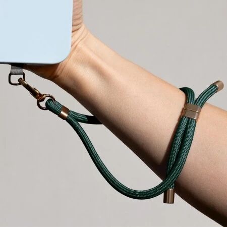 Cordon universel au poignet avec mousqueton vert
