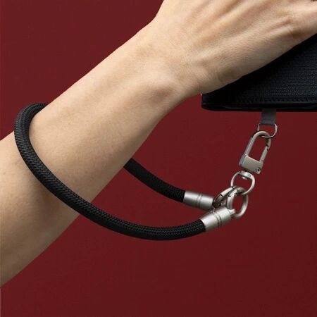 Cordon universel en corde tress&eacute;e polyester noir