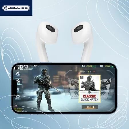 Écouteurs sans fil bluetooth Airpods 3 JELLICO AirBlue 3 (Boite/BLISTER) blanc