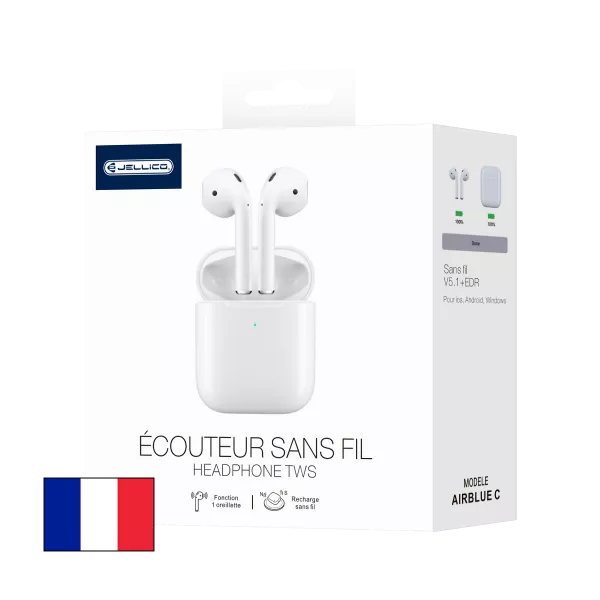 Écouteurs Bluetooth 5.4 IPX5 48h Sport Crochets Oreille