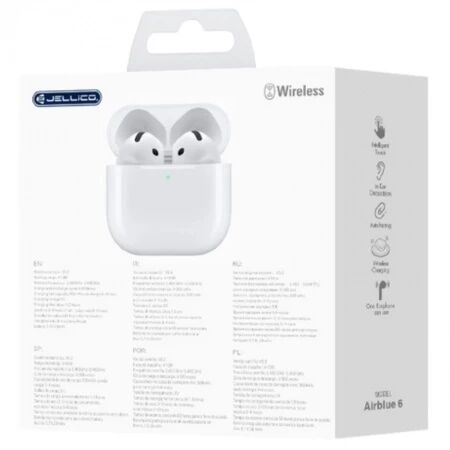 Ecouteurs sans fil bluetooth intra-auriculaire JELLICO AirBlue 6 blanc