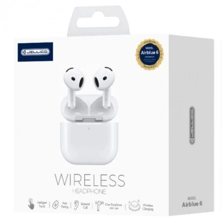 Ecouteurs sans fil bluetooth intra-auriculaire JELLICO AirBlue 6 blanc