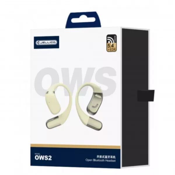 �couteurs sans fil bluetooth intra-auriculaire st�r�o JELLICO OWS2 (Boite/blister) jaune