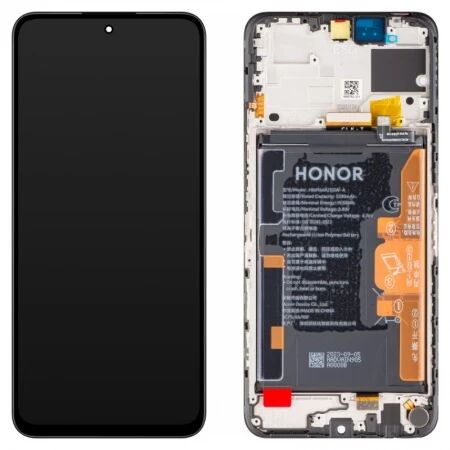 Ecran Honor 90 Smart / X7b ORIGINAL SP avec chassis, batterie et haut parleur noir