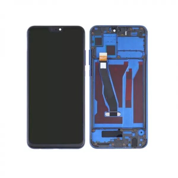 Ecran lcd avec vitre tactile de qualit� originale pour HONOR X8 4G avec chassis bleu