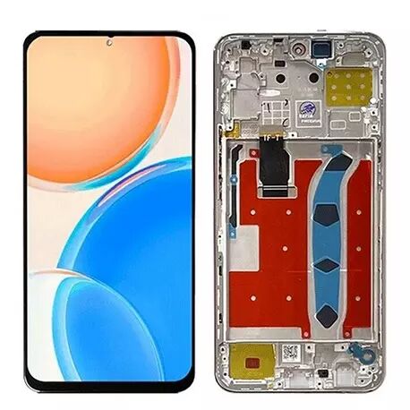 Ecran lcd avec vitre tactile de qualit� originale pour HONOR X8 avec chassis sans bouton power argent