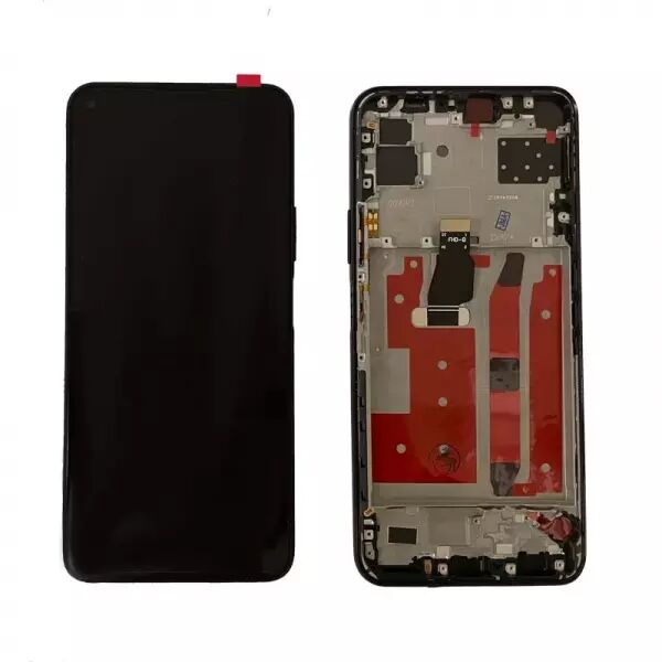 Ecran lcd avec vitre tactile de qualit� originale pour HUAWEI P40 Lite 5G / Nova 7 SE avec chassis noir