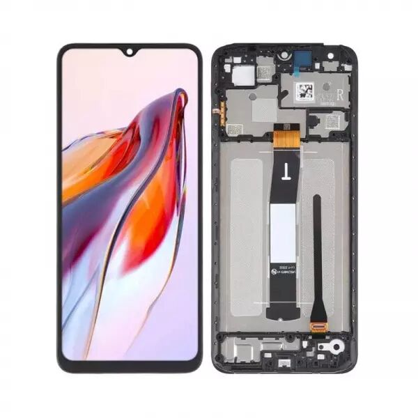 Ecran lcd avec vitre tactile de qualit� originale pour Xiaomi Redmi 12C avec chassis noir