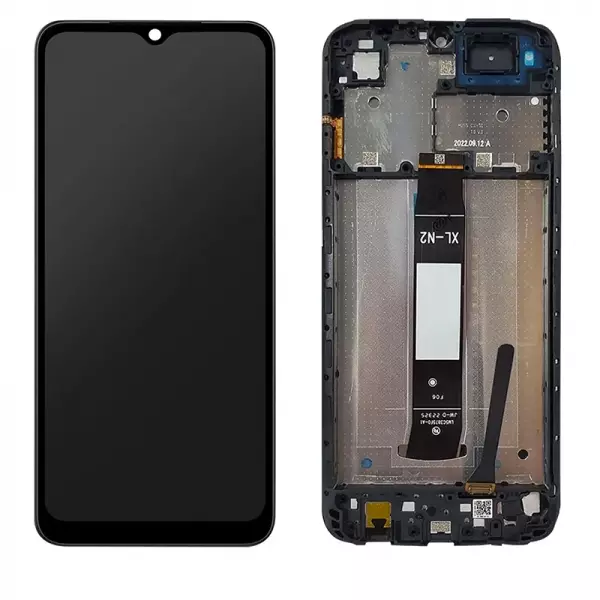 Ecran lcd avec vitre tactile de qualit� originale pour Xiaomi Redmi A2 avec chassis noir