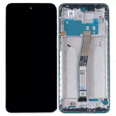 Ecran lcd avec vitre tactile de qualit� originale pour Xiaomi Redmi Note 9 Pro / Redmi Note 9S avec chassis gris