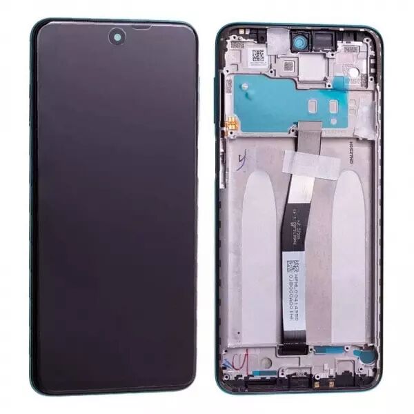 Ecran lcd avec vitre tactile de qualit� originale pour Xiaomi Redmi Note 9 Pro / Redmi Note 9S avec chassis vert