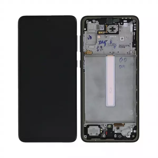 Ecran lcd avec vitre tactile OLED avec chassis pour SAMSUNG A336 Galaxy A33 noir