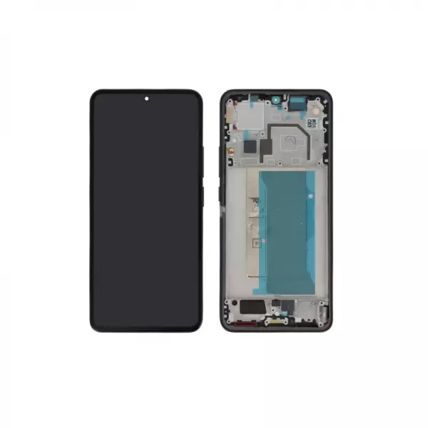 Ecran lcd avec vitre tactile OLED avec chassis pour Xiaomi 13T noir