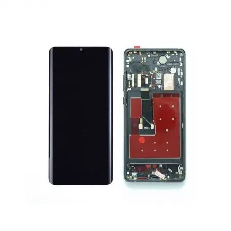 Ecran lcd avec vitre tactile OLED pour HUAWEI P30 Pro avec chassis noir