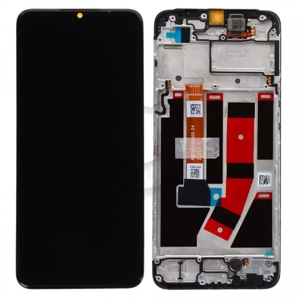 Ecran lcd avec vitre tactile OLED pour Oppo A77 5G avec chassis noir